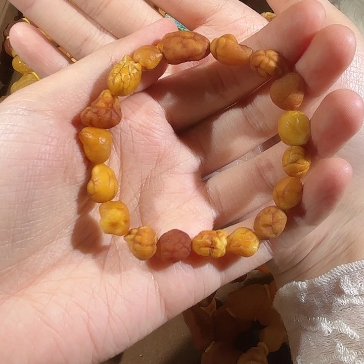 琥珀未镶嵌手链蜜蜡海漂手串
