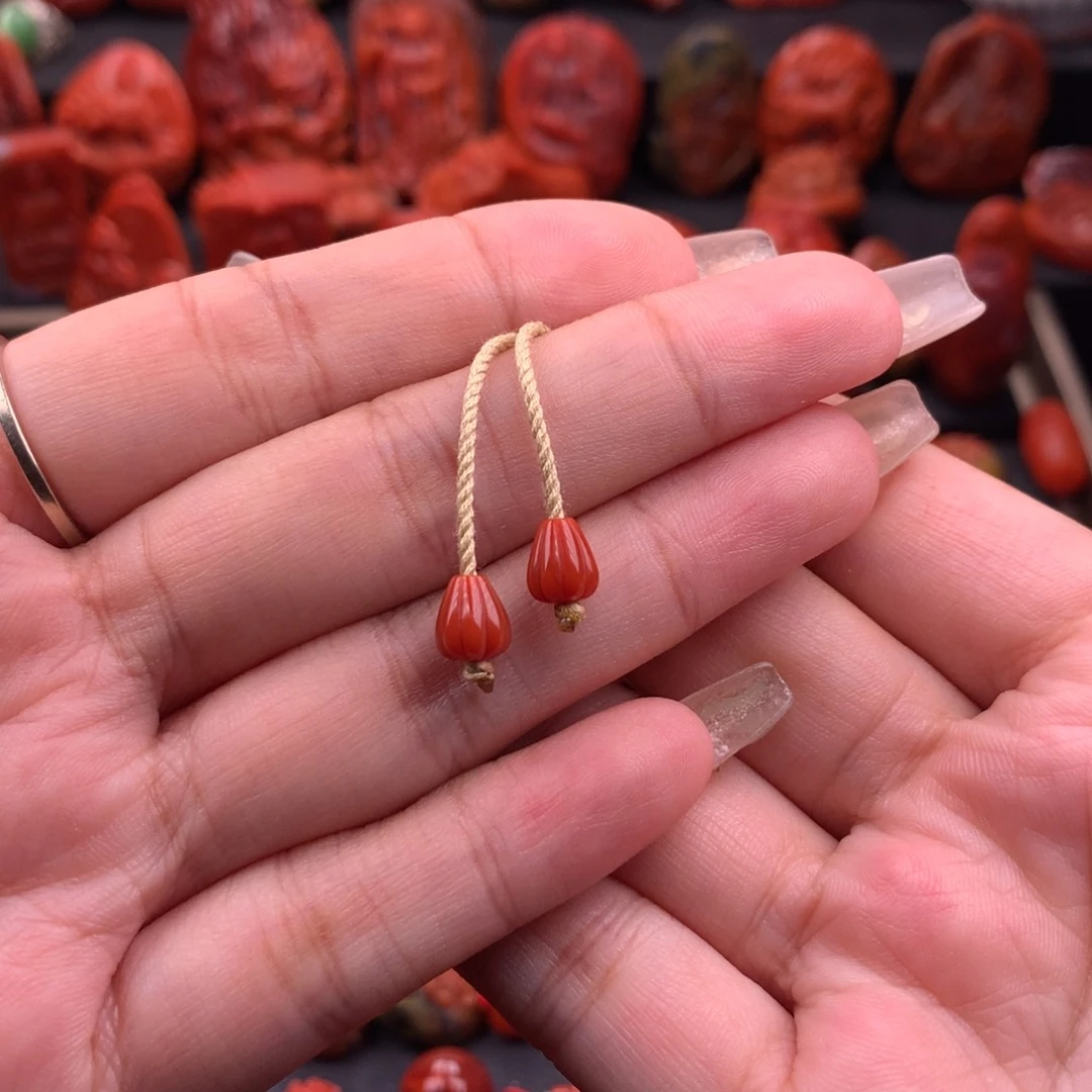 南红玛瑙南红川料弟子珠6mm➕未镶嵌