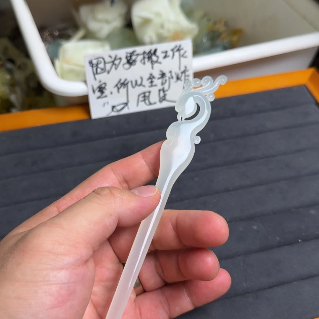 未镶嵌蛇纹石玉发饰