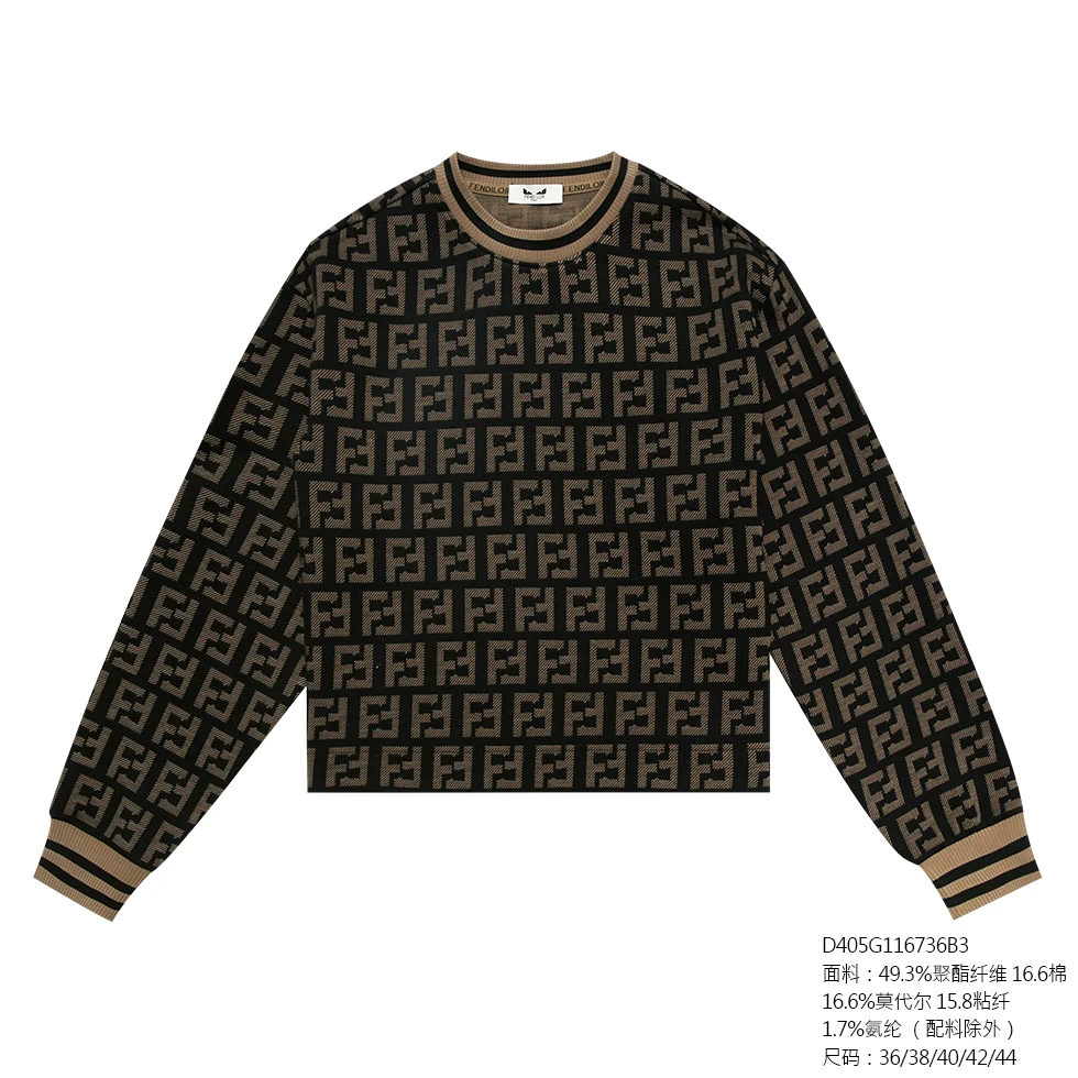 FENDILOR小怪兽25年春秋款女士圆领卫衣 D405G116736B