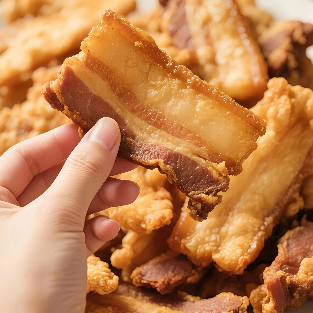 【香酥脆】猪油渣酥脆皮五花肉脂渣油炸特产香酥猪肉脂渣零食下酒菜