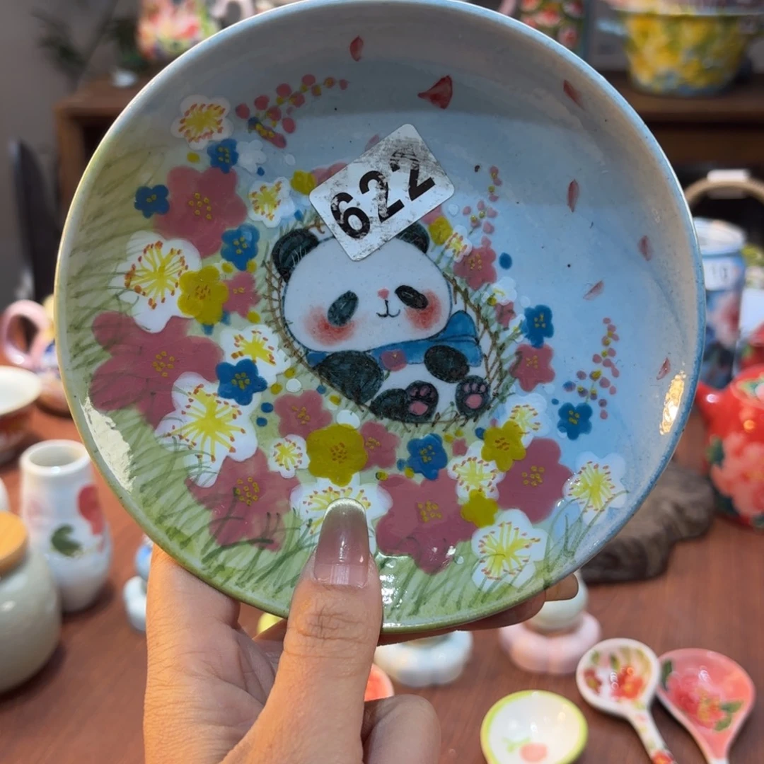 摆件景德镇手绘高温釉下彩陶瓷茶具