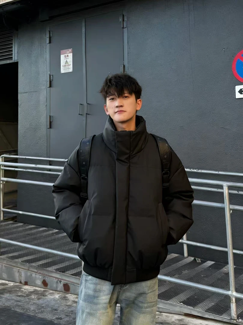 WanKu美式短款棉服情侣同款加厚保暖冬季新款外套