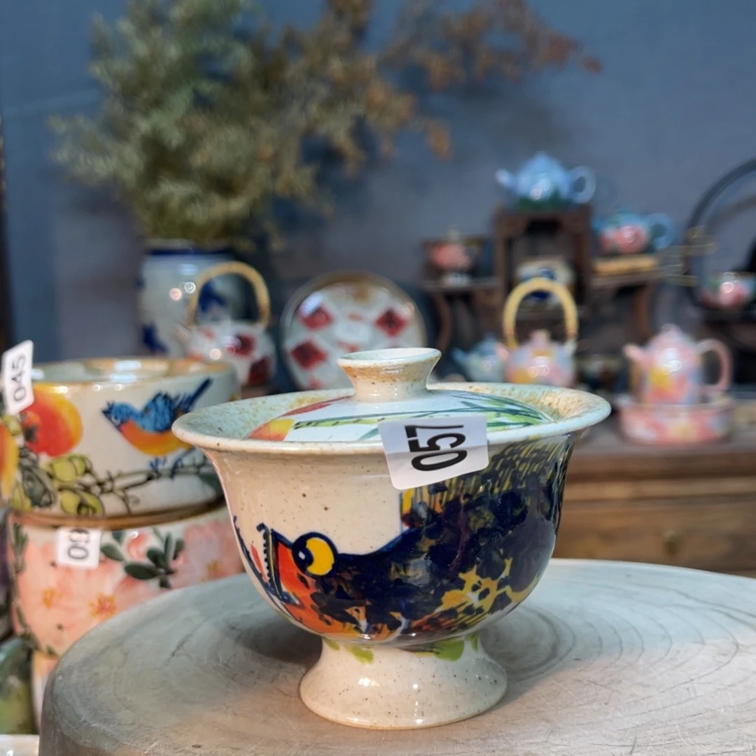 杯素浅陶瓷手工手绘