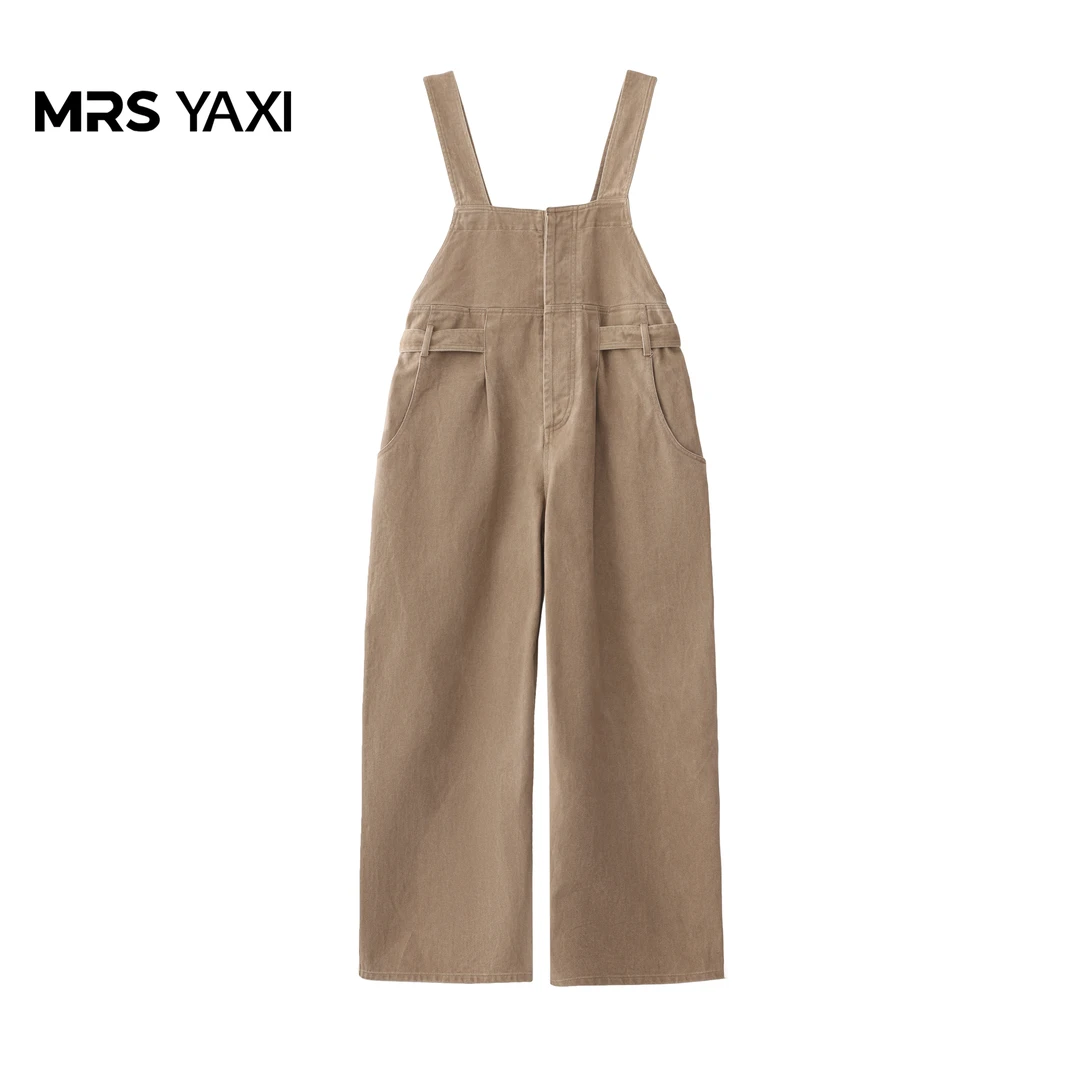 Mrsyaxi复古工装背带裤YX5081510