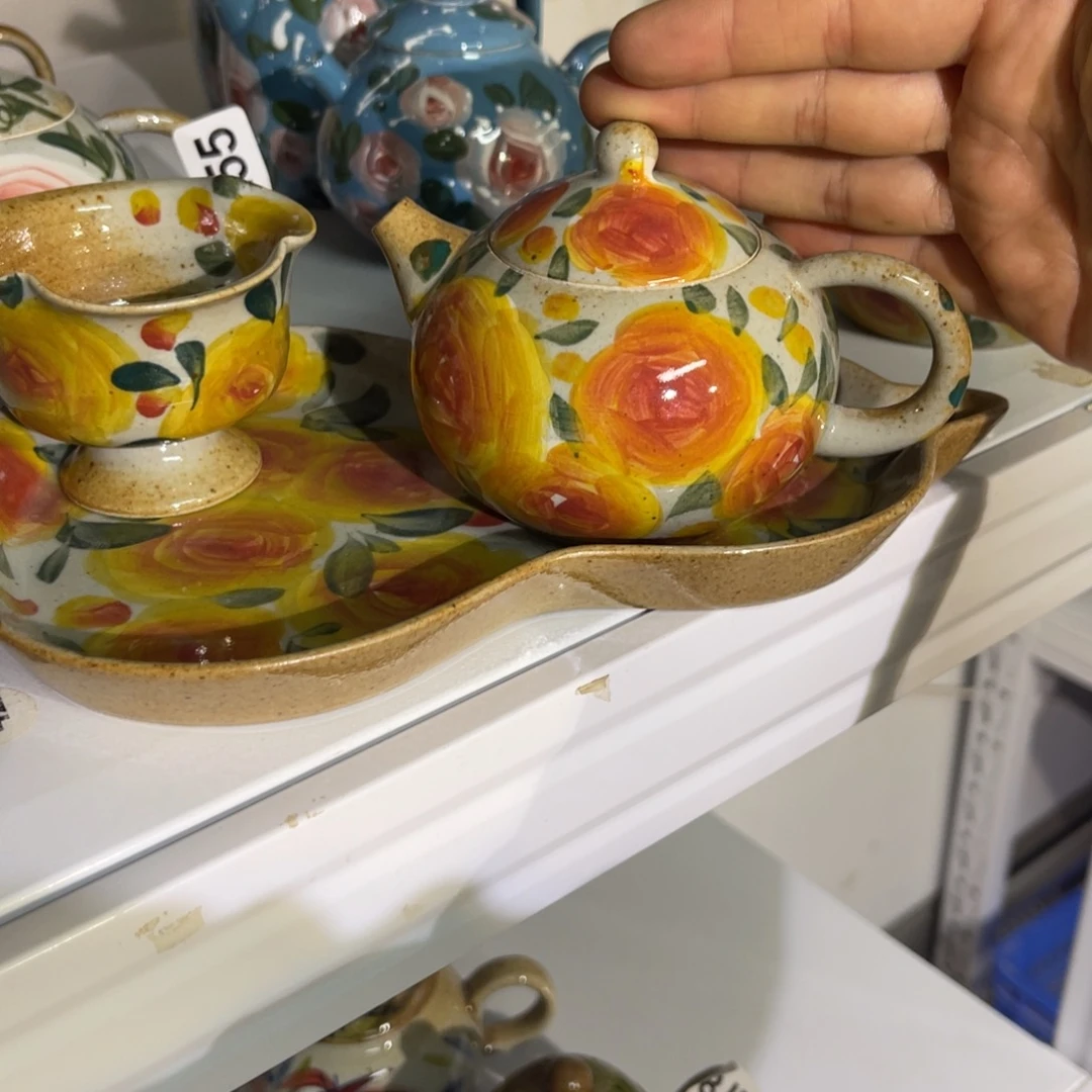 福***儿壶素浅陶瓷手工手绘