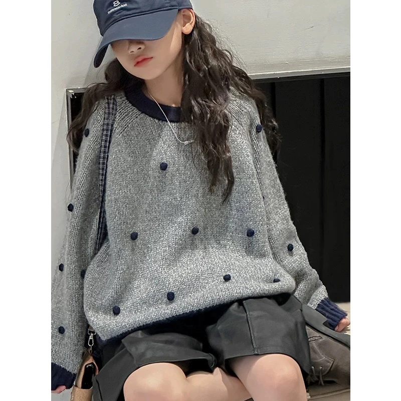 W童品，（现货）<7240编码>2025女童新款秋冬毛衣