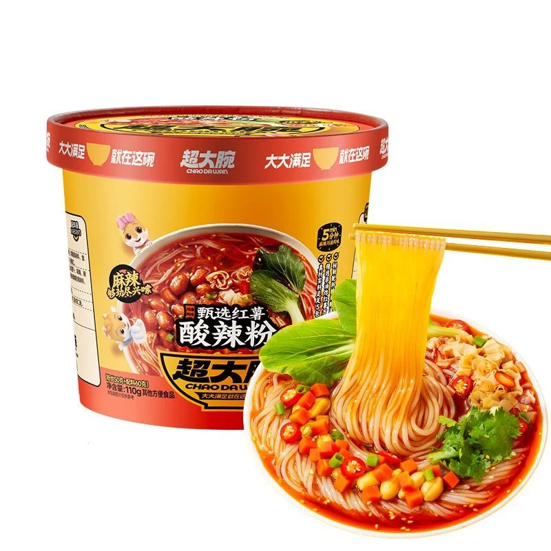 三只松鼠超大腕酸辣粉110g休闲零食超值酸辣甄选红薯粉条宿舍小吃