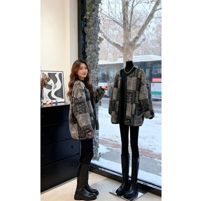 SHALLDOER【韩剧1988】时髦棉服外套女士2026冬季洋气潮流通勤棉衣