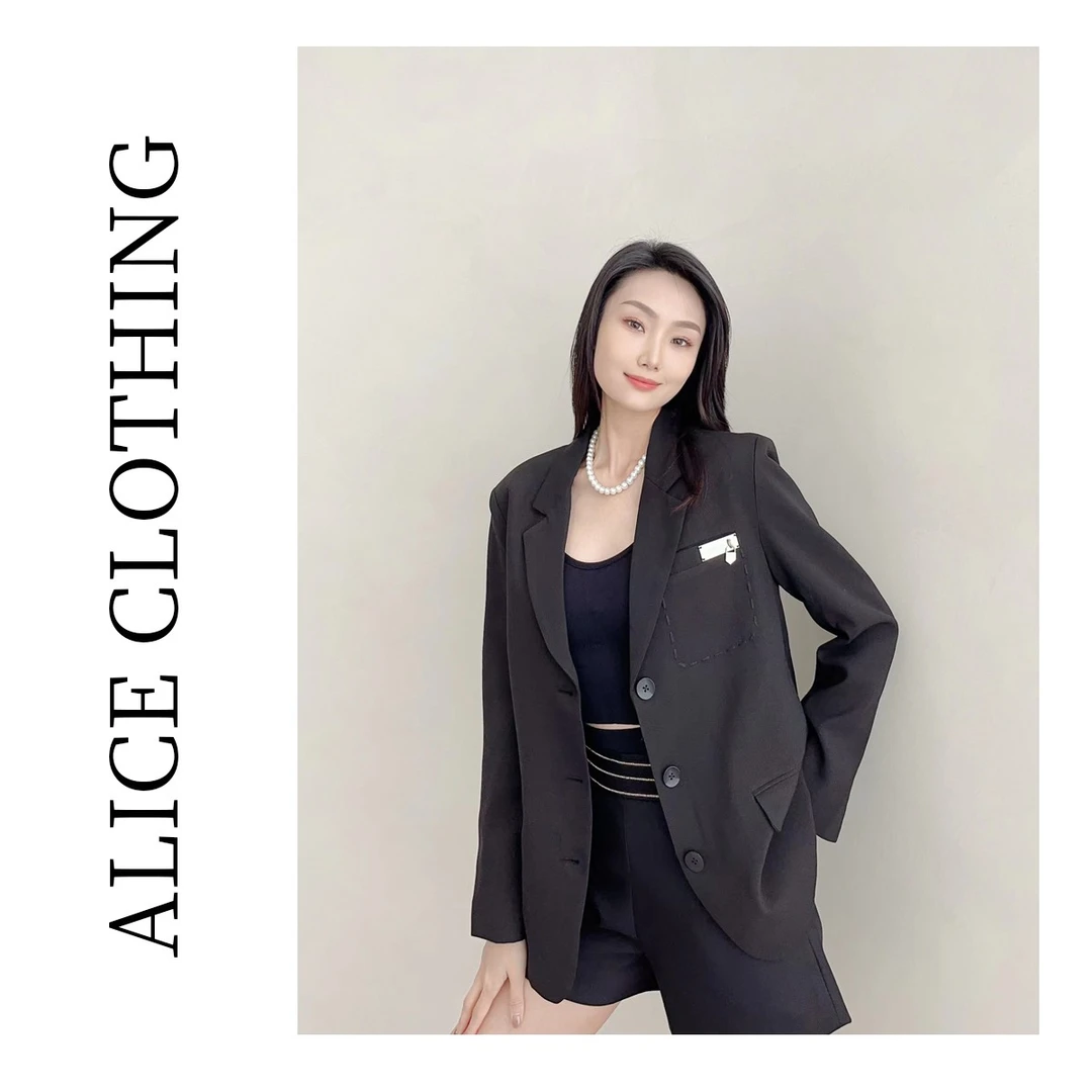 5 alicelulu 时尚休闲常规设计感小众高级气质西装外套 88085