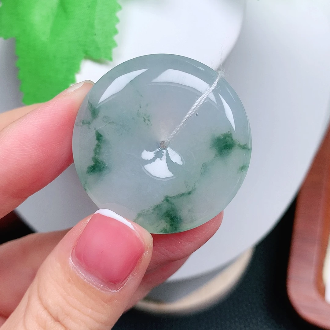 翡翠未镶嵌颈饰平安35-6.3