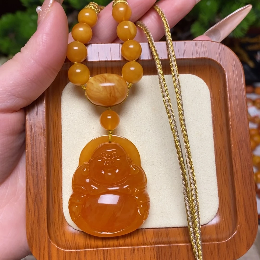 【闪购商品】蜜蜡颈饰未镶嵌项链