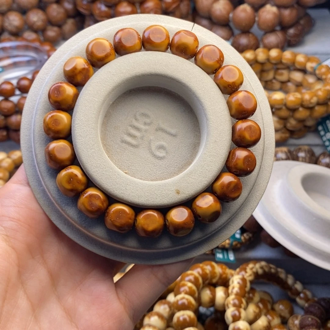 紫金鼠手串玖*柒10半实心六方紫金鼠