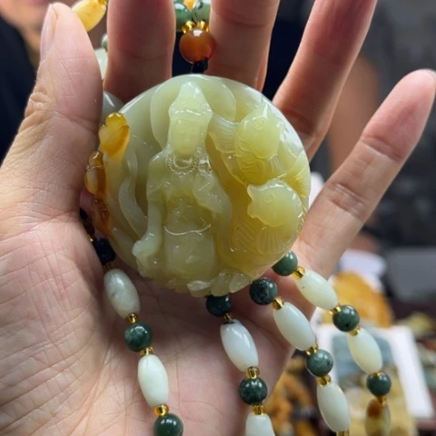 岫玉挂件未镶嵌挂件