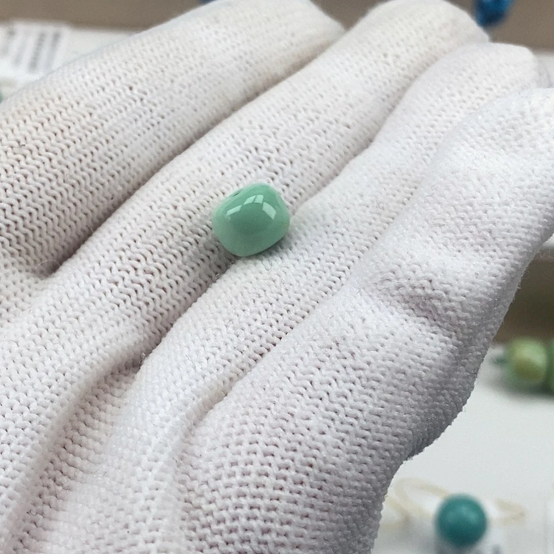 绿松石未镶嵌老型珠