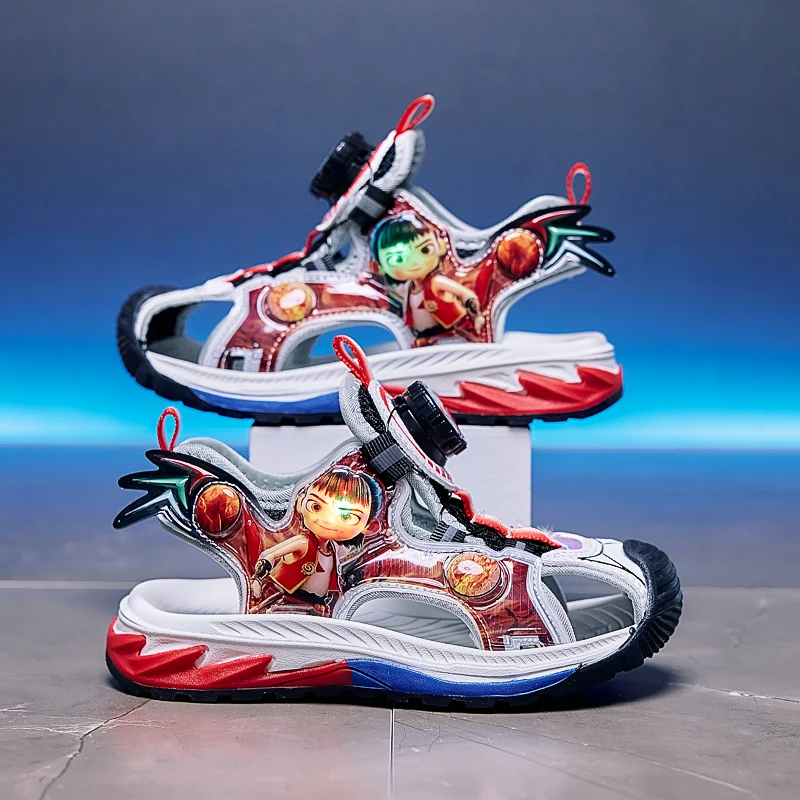 包头男童凉鞋软底防滑2025夏季新款防踢儿童鞋3-6岁5运动沙滩鞋子