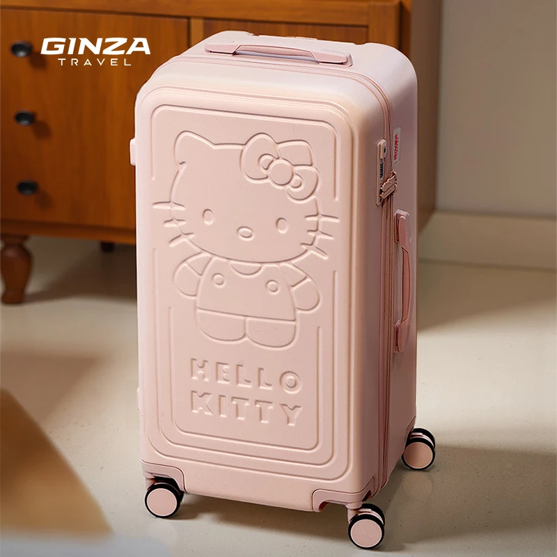 正版联名女学生可爱粉色拉杆箱银座hello kitty旅行箱静音拉杆箱