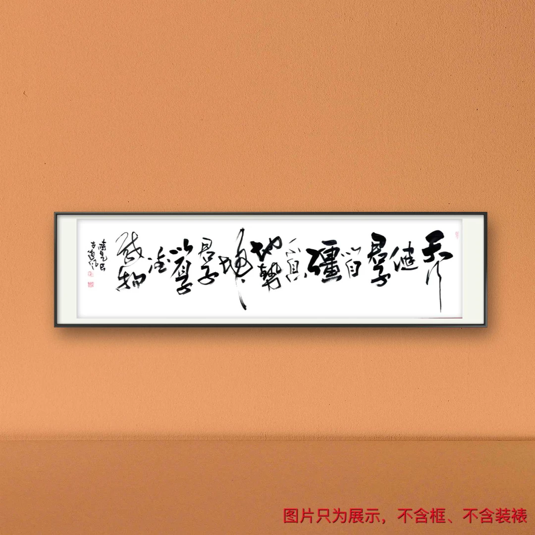 张建省（天行健）6尺对开书法作品