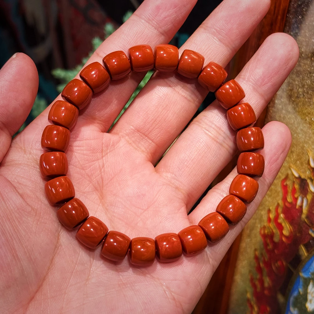 小天出品·赤诚系列直切南红手串（多样性发一件）