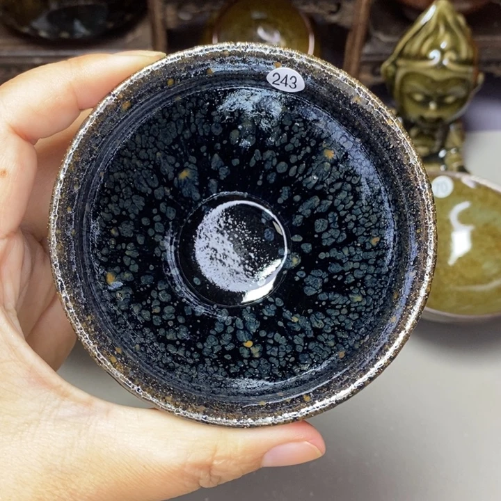 茶盏建窑建盏主人杯微瑕