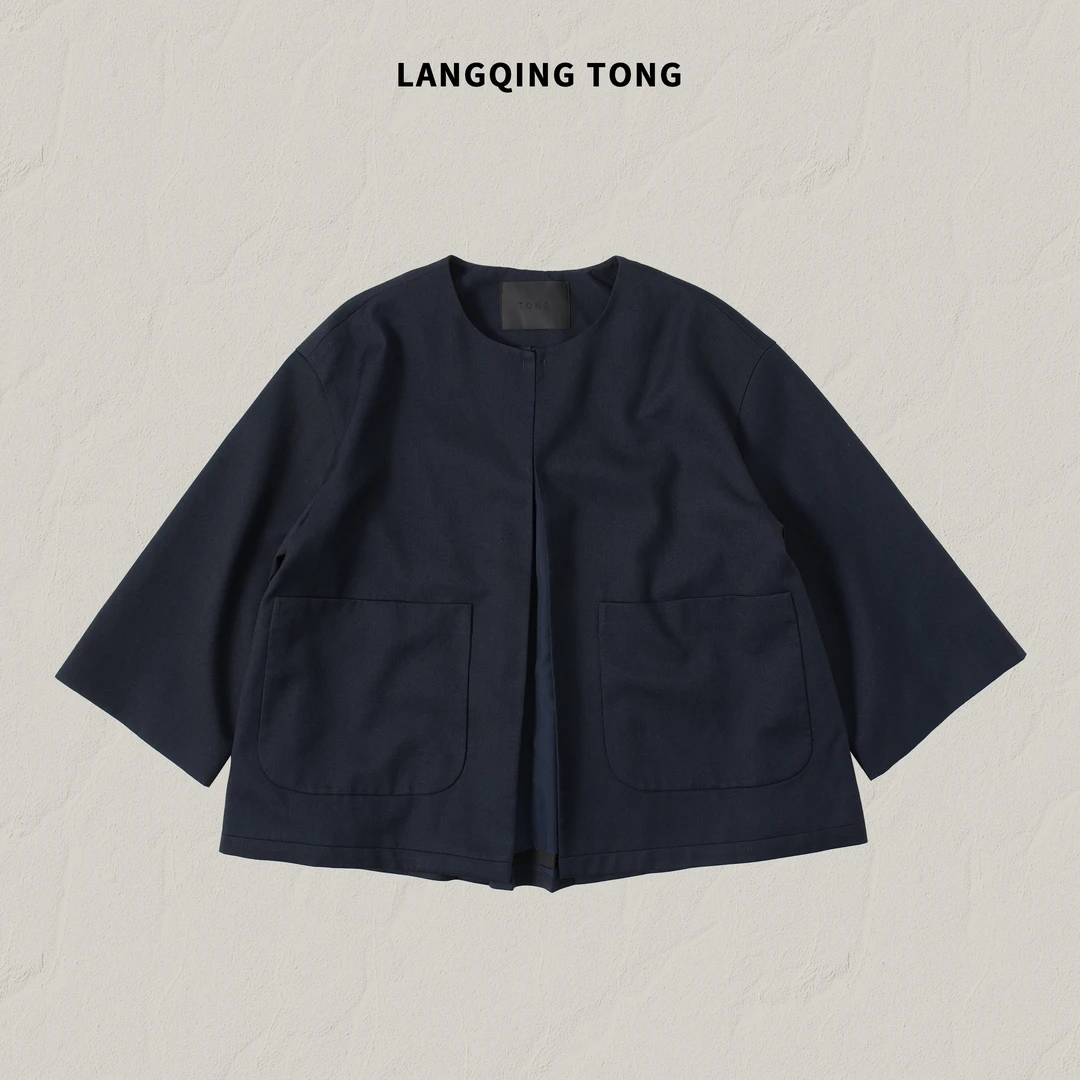 浪清/女装推荐 瑞吉彦简约宽松外套44957#