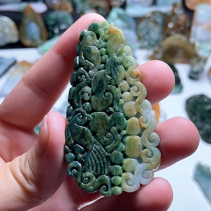翡翠未镶嵌颈饰翡翠a货