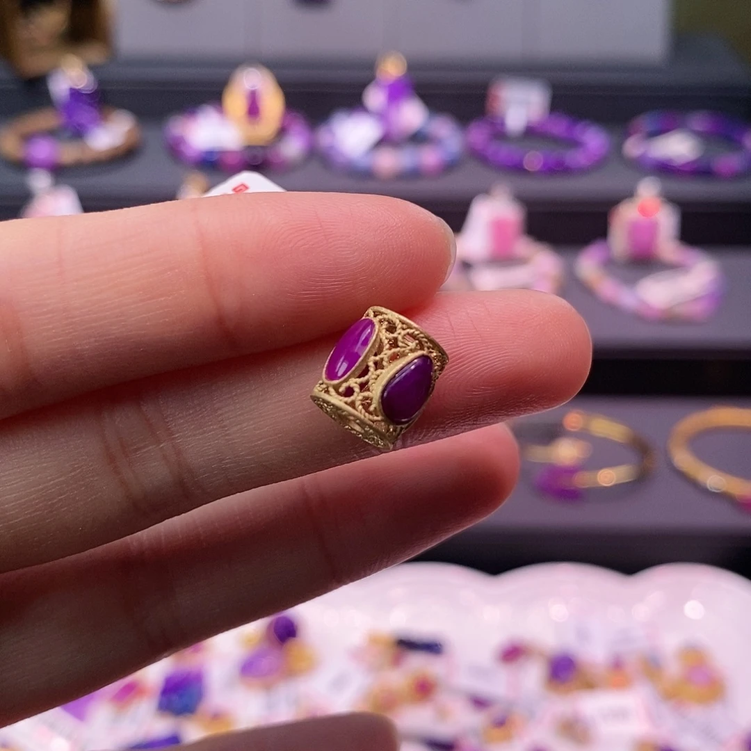 苏纪石（舒俱来）18K金镶嵌吊坠(不含链)