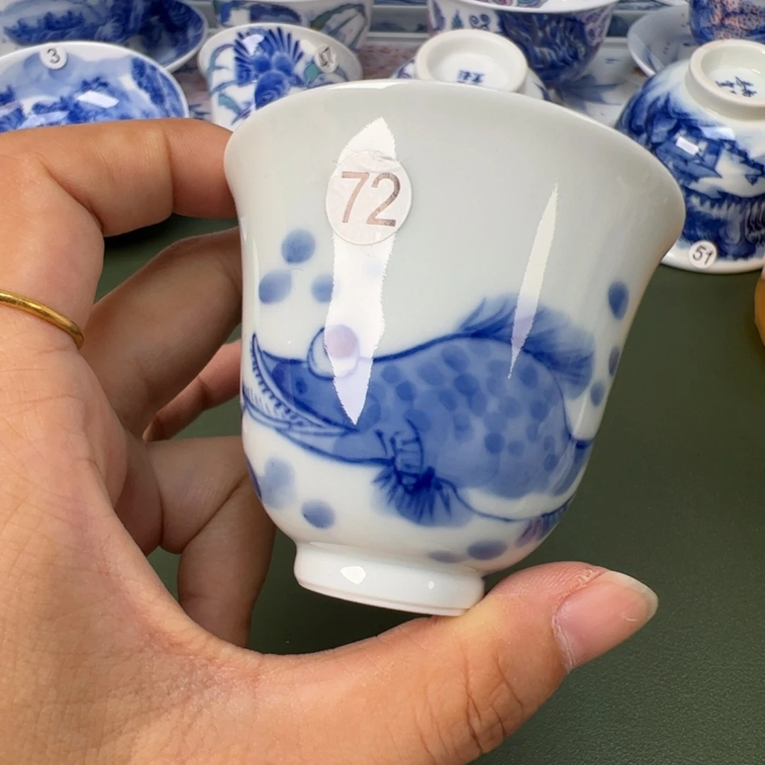 景德镇纯手工纯手绘茶具木木72