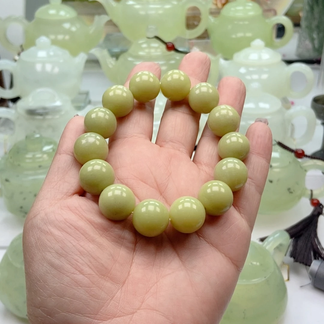 蛇纹石玉未镶嵌手链