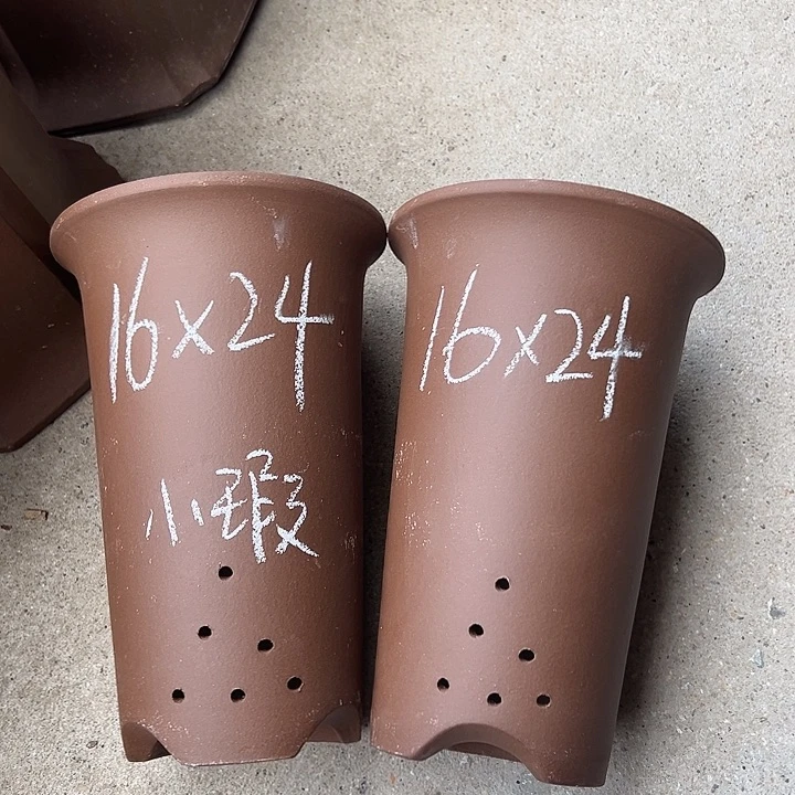 紫砂花盆宜兴紫砂花盆厂家直销2只