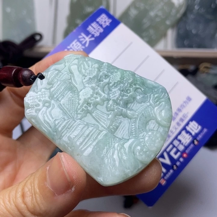 翡翠未镶嵌挂件翡翠