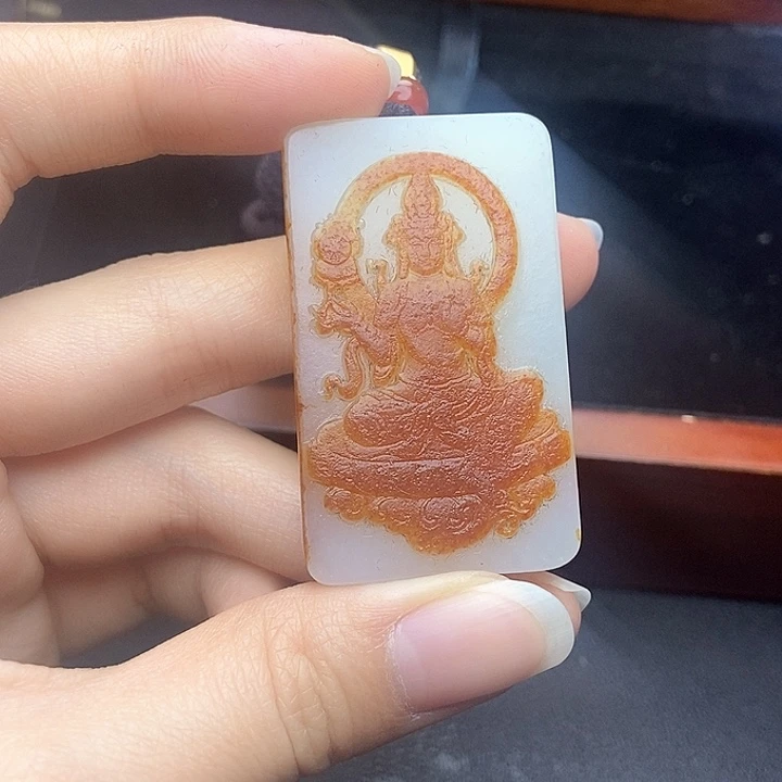 和田玉挂件未镶嵌冷****静N