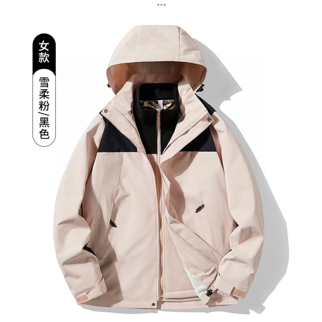 02172 Y【张十柒】女款 新款连帽冲锋衣2023新款情侣百搭休闲外套