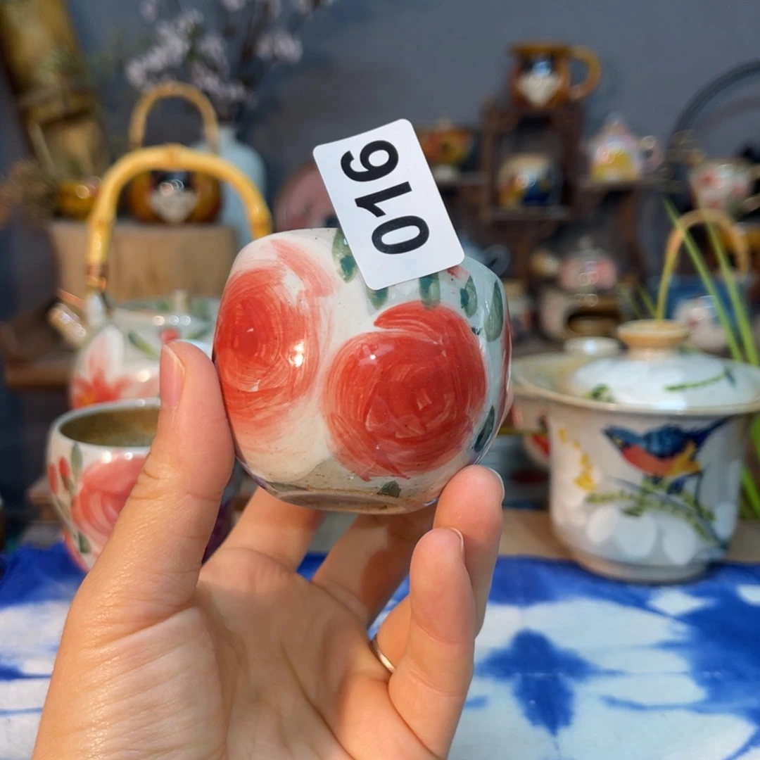 杯素浅陶瓷手工手绘