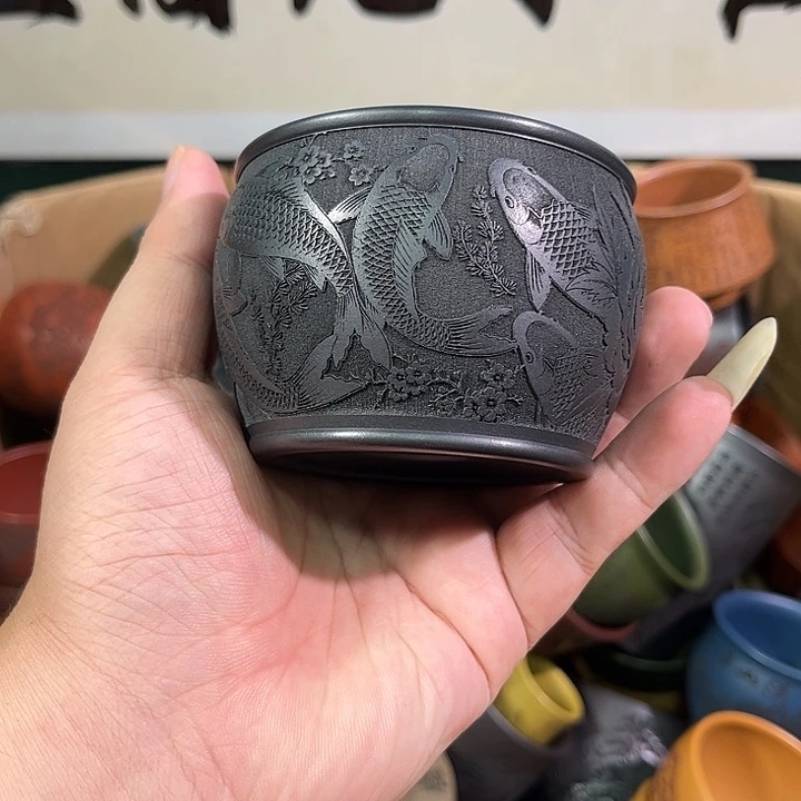 茶杯紫砂全手工紫砂主人杯