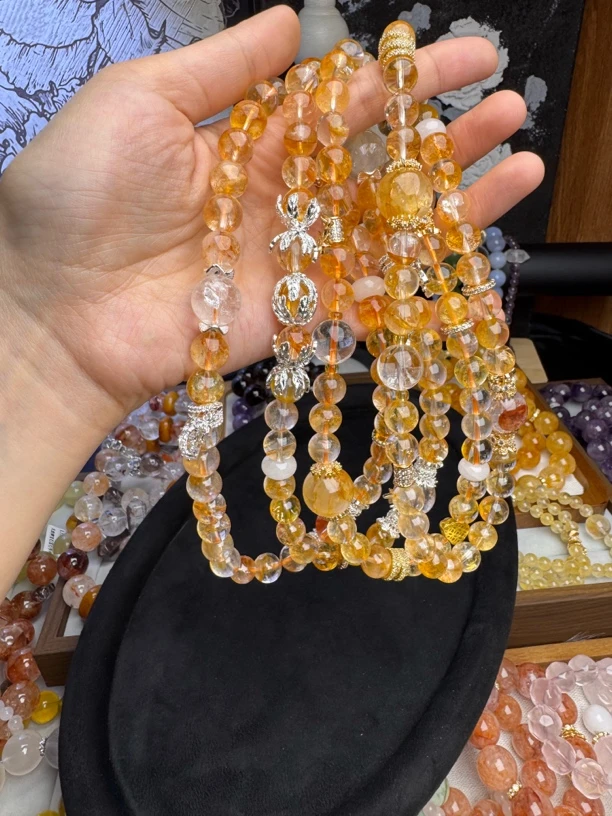 i.n.g 【锦衣玉食】双圈黄胶花多样性发货diy自主设计（默认微瑕）