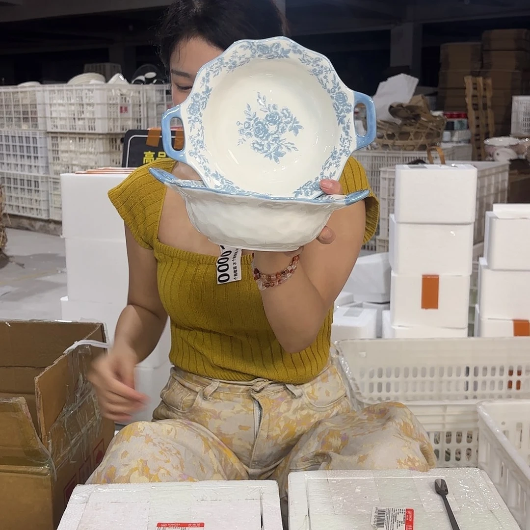 瓷微瑕陶瓷餐具釉下彩