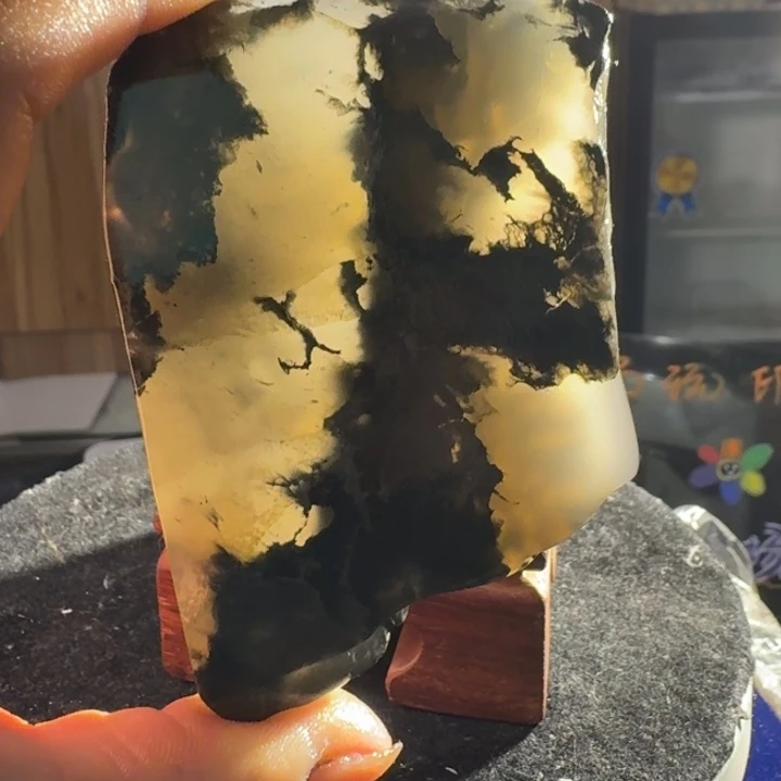 昌化石智***肥昌化水墨冻牌子