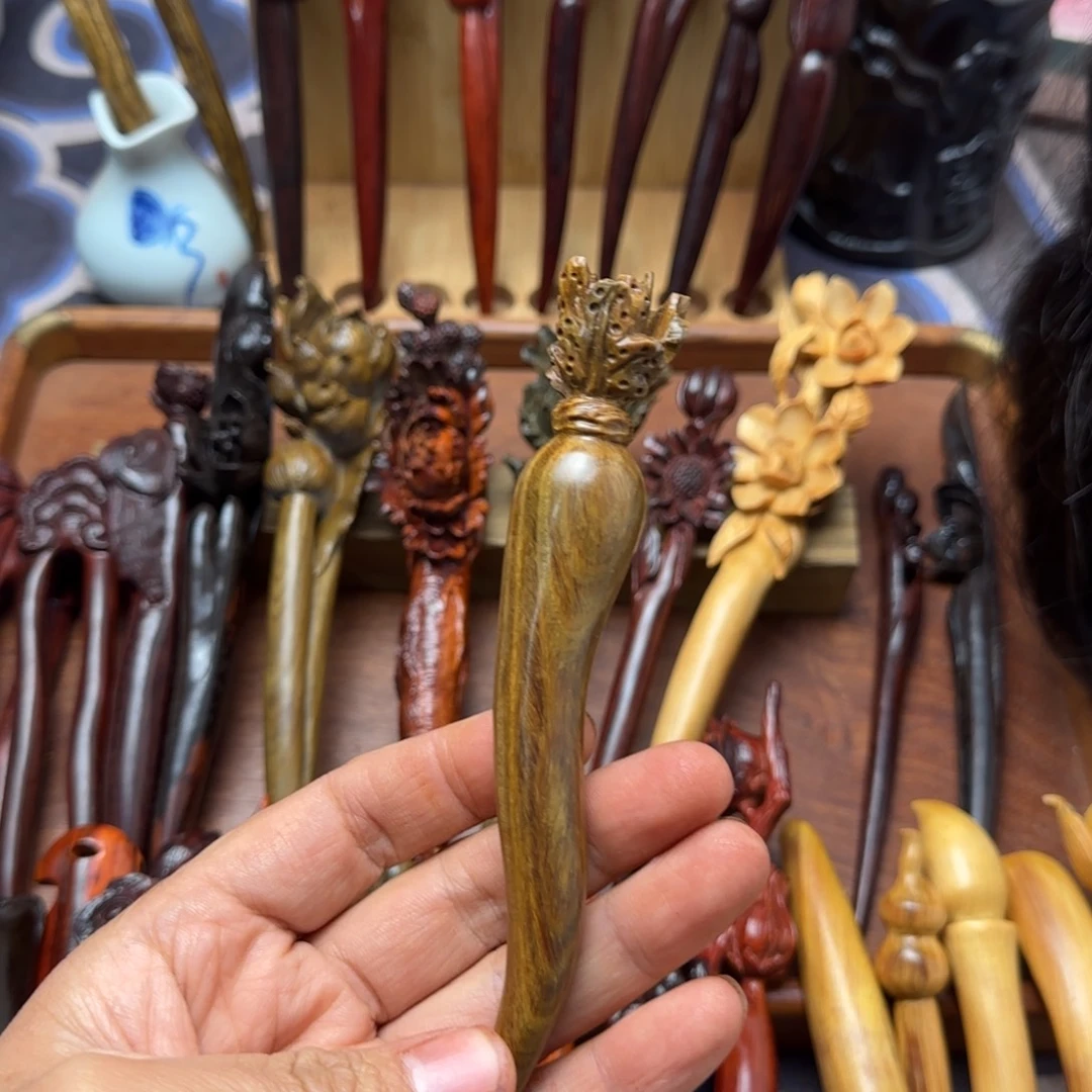 橙***橙檀香紫檀（小叶紫檀）绿檀罗卜手工款
