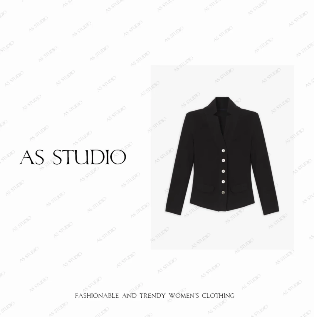 【AS小立领】铭顺25新高级螺纹针织工艺棉修身显瘦上衣AS25QDS02150