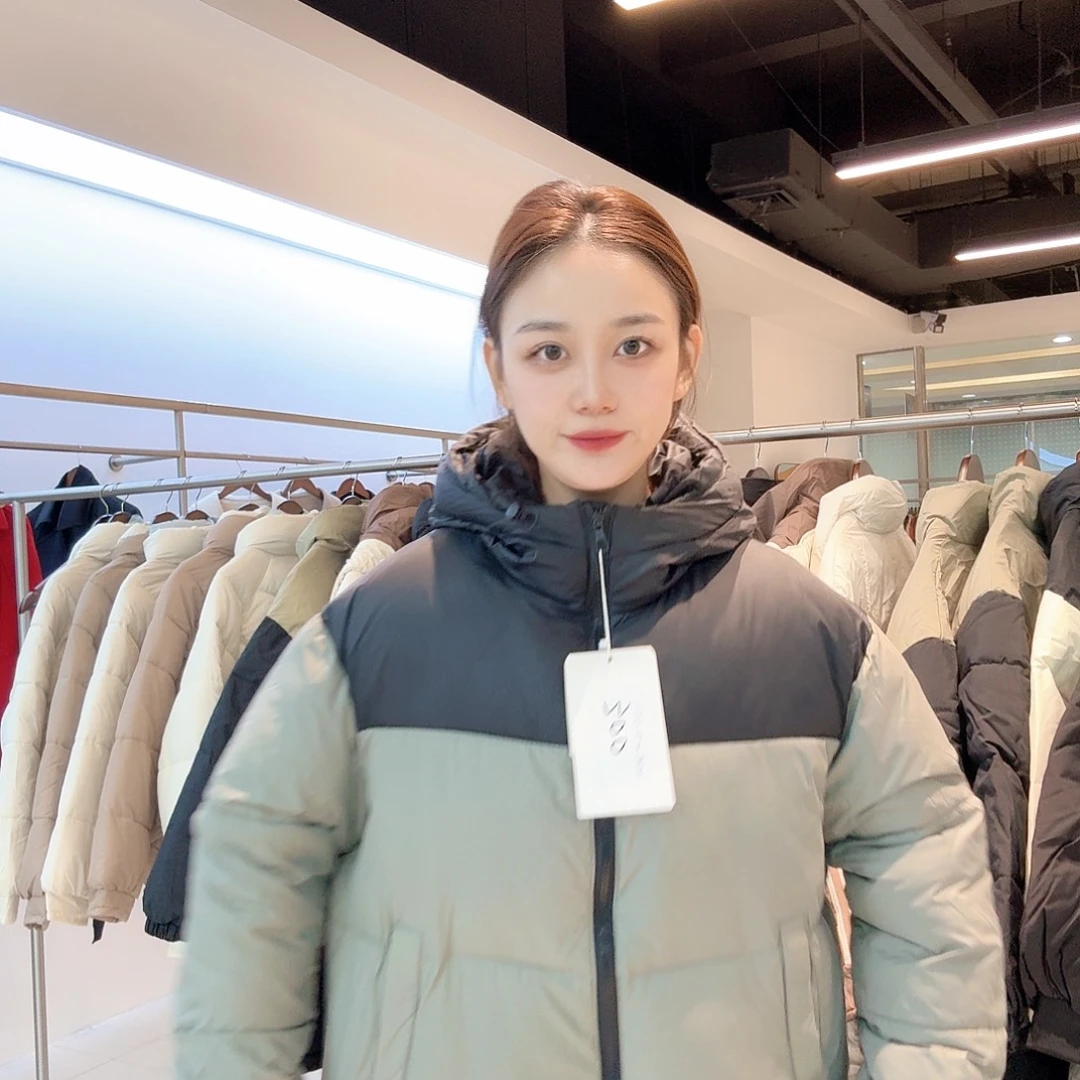 L码拼色棉服哈哈哈哈