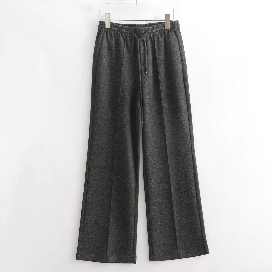 K11B-58680 品质柜货！精裁！女士时尚简约百搭春秋纯色宽松休闲裤