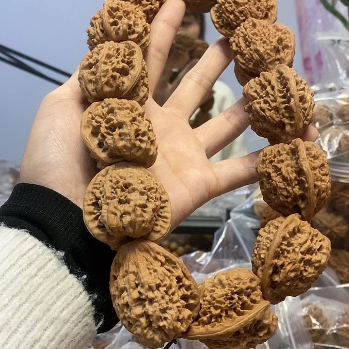 把件文玩核桃39官帽手持油