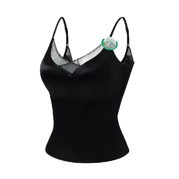 新款云感油光缎面冰丝无痕吊带背心