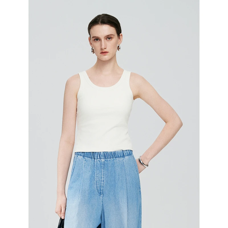 初棉【6.27上新】初棉省心吊带百搭-U领胸垫一体可外穿363603005