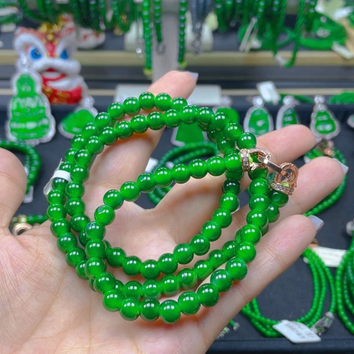 翡翠未镶嵌颈饰项链7