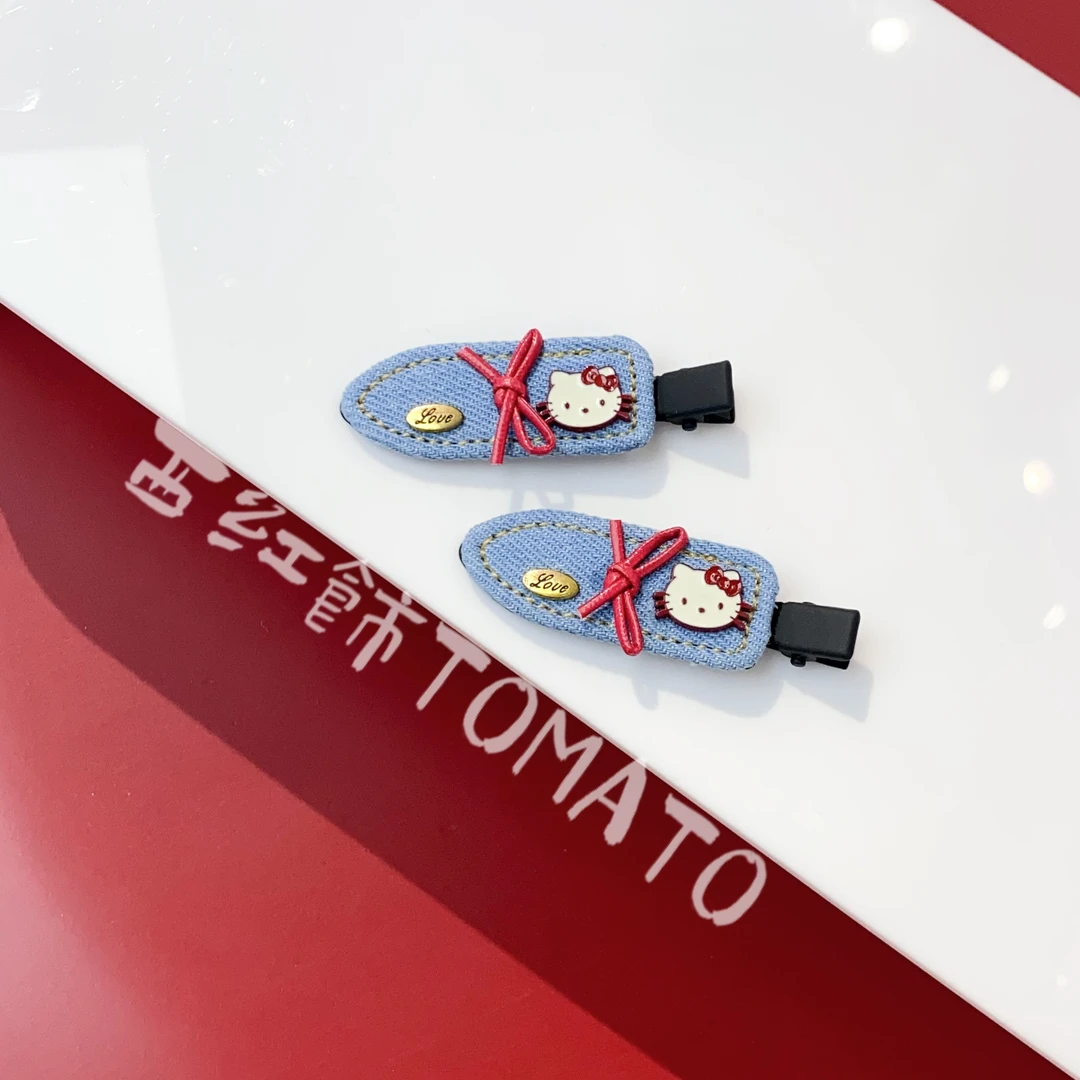西红饰TOMATO韩国东大门可爱卡通猫咪侧边无痕鸭嘴夹
