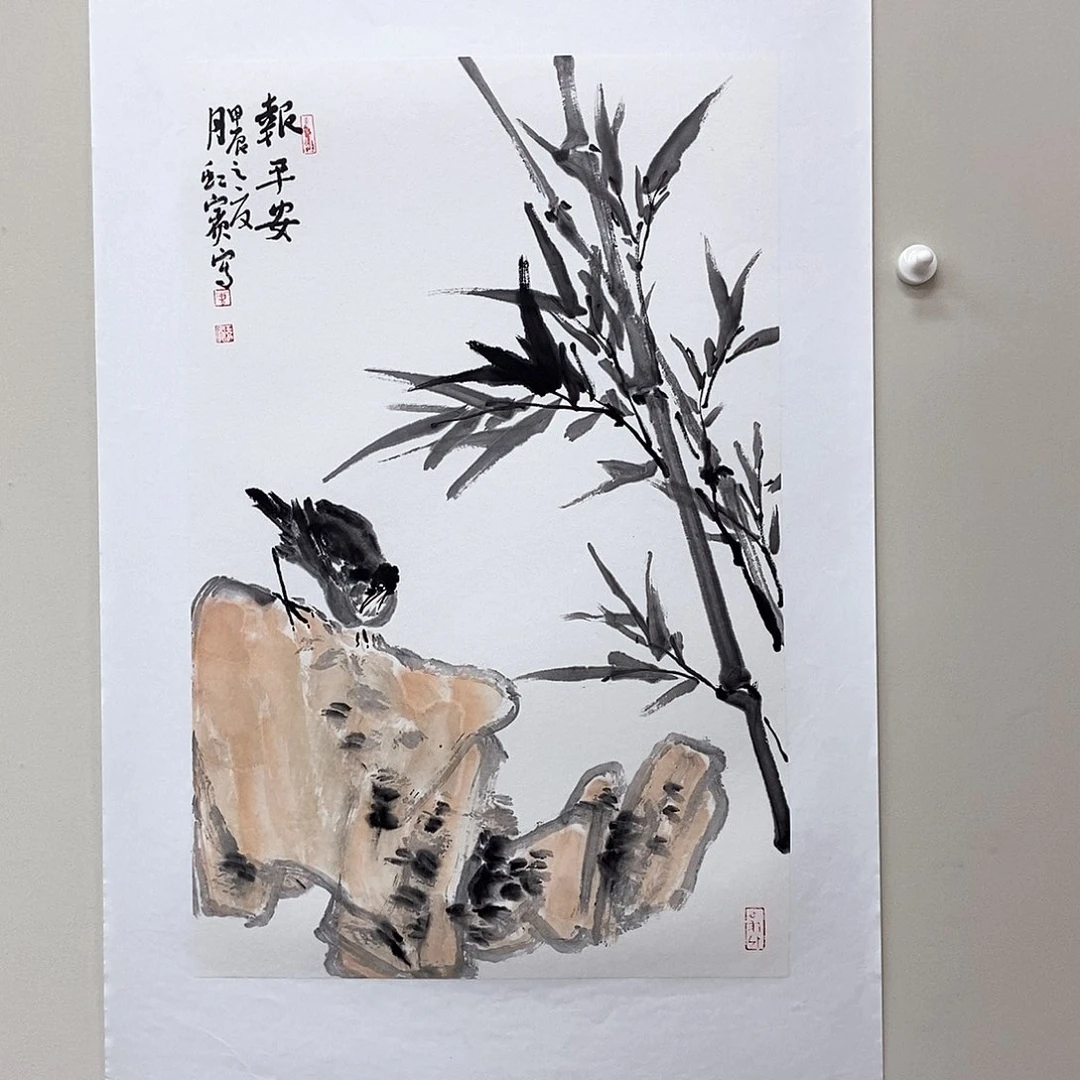 国画唐虹宾四尺三开精品佳作