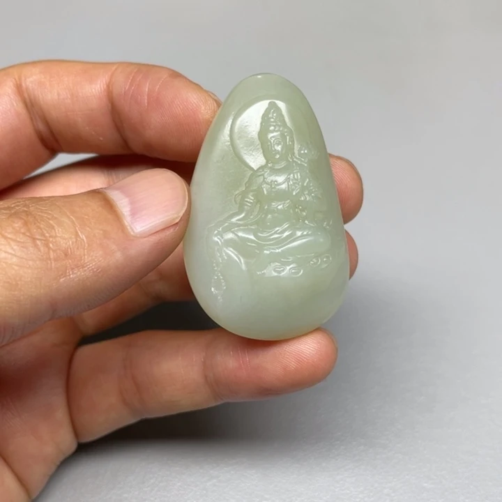 和田玉未镶嵌吊坠(不含链)天**梦