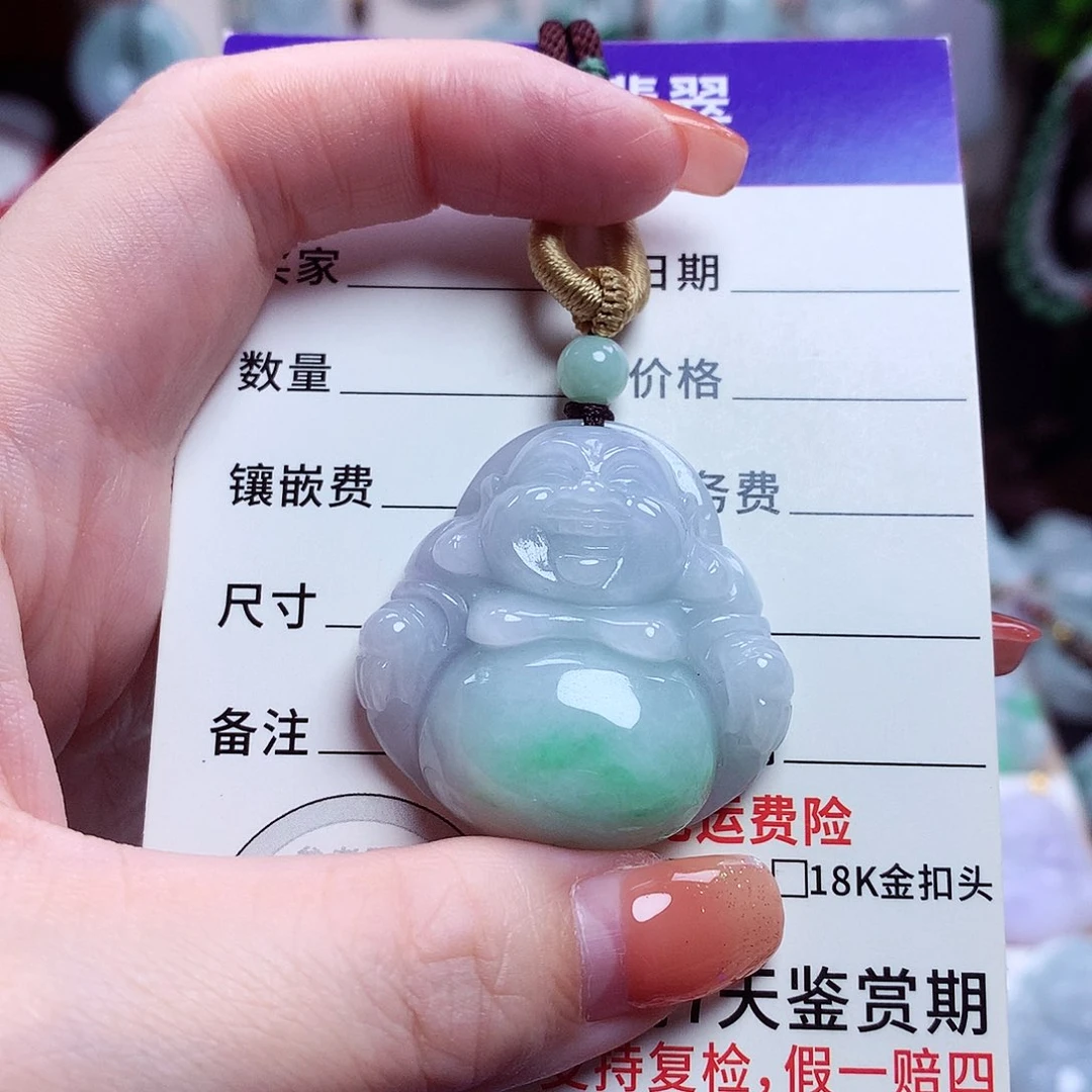 颈饰未镶嵌翡翠佛公03